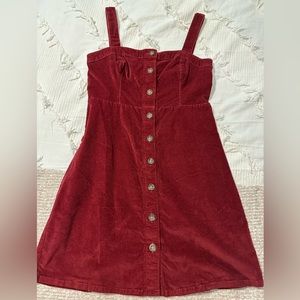 Hollister Size Small Red Corduroy Dress